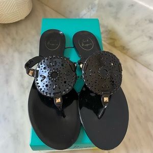 Jack Rogers Black Georgica Jelly Sandel size 8